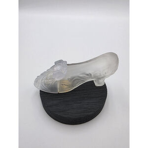 Vintage Avon Topaze Frosted Glass Shoe Perfume Bottle – Canada – 1960s